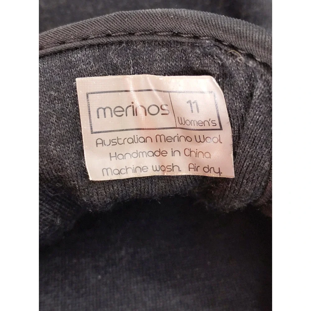 Merinos‎ Shoes Womens Size 11 Merino Wool Black Everyday Comfort